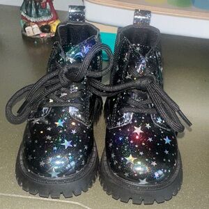 SHEIN Glitter Star Kids Boots